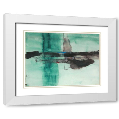 Detached I White Modern Wood Framed Art Print with Double Matting by Oppenheimer, Michelle