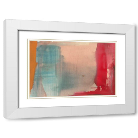 Cool White Modern Wood Framed Art Print with Double Matting by Oppenheimer, Michelle
