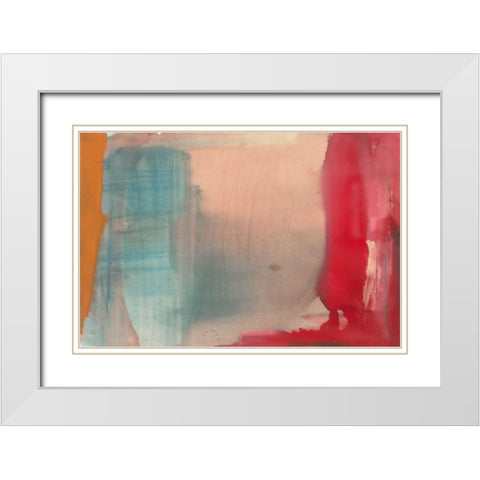 Cool White Modern Wood Framed Art Print with Double Matting by Oppenheimer, Michelle