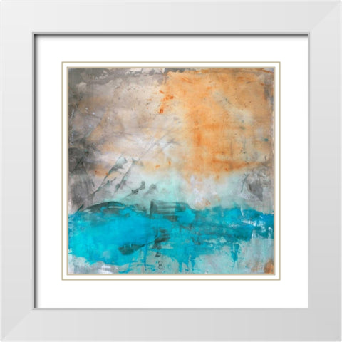 Cascade White Modern Wood Framed Art Print with Double Matting by Oppenheimer, Michelle