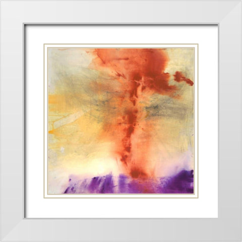 Angel Message White Modern Wood Framed Art Print with Double Matting by Oppenheimer, Michelle