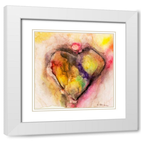 Full of Heart White Modern Wood Framed Art Print with Double Matting by Oppenheimer, Michelle