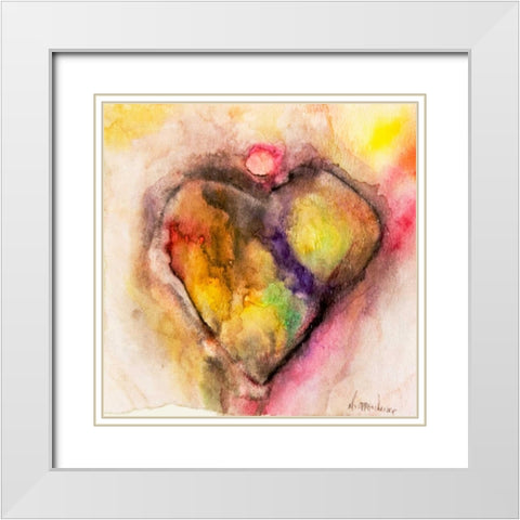 Full of Heart White Modern Wood Framed Art Print with Double Matting by Oppenheimer, Michelle