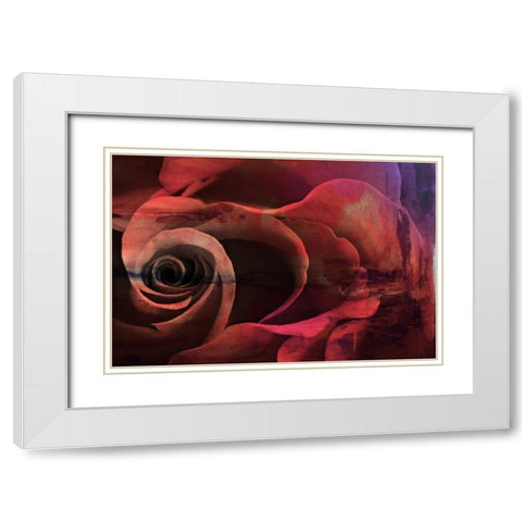 Floral Collaboration I White Modern Wood Framed Art Print with Double Matting by Oppenheimer, Michelle