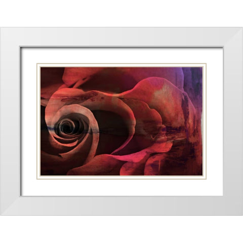 Floral Collaboration I White Modern Wood Framed Art Print with Double Matting by Oppenheimer, Michelle