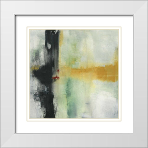 Spectrum I White Modern Wood Framed Art Print with Double Matting by Oppenheimer, Michelle