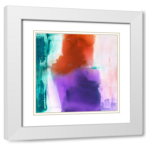 Timeless White Modern Wood Framed Art Print with Double Matting by Oppenheimer, Michelle