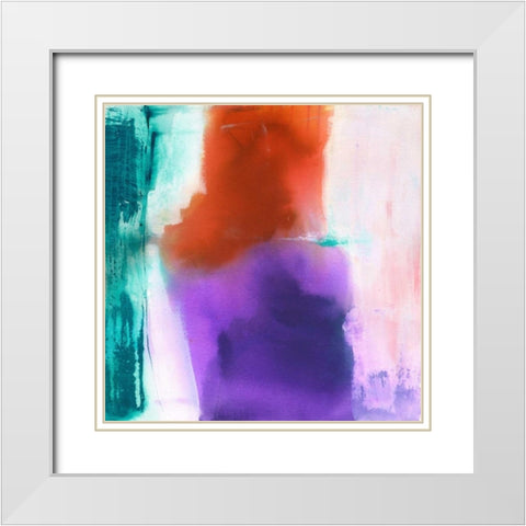 Timeless White Modern Wood Framed Art Print with Double Matting by Oppenheimer, Michelle