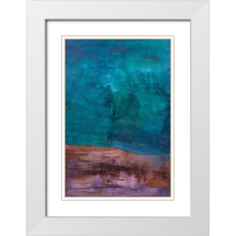 With Intent White Modern Wood Framed Art Print with Double Matting by Oppenheimer, Michelle