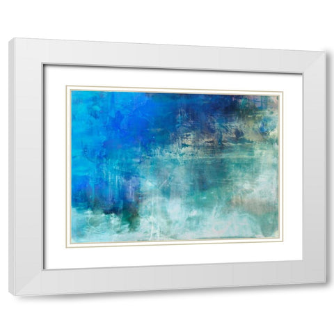 Allusive White Modern Wood Framed Art Print with Double Matting by Oppenheimer, Michelle