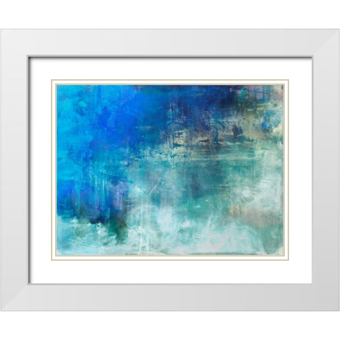 Allusive White Modern Wood Framed Art Print with Double Matting by Oppenheimer, Michelle