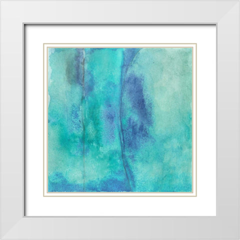 Fade White Modern Wood Framed Art Print with Double Matting by Oppenheimer, Michelle