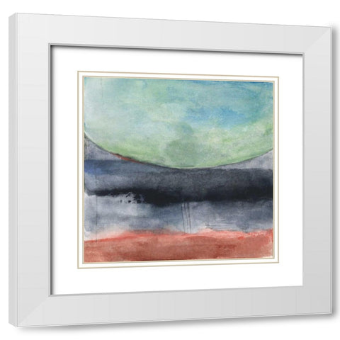 Passage White Modern Wood Framed Art Print with Double Matting by Oppenheimer, Michelle