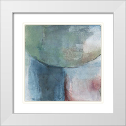 Blend White Modern Wood Framed Art Print with Double Matting by Oppenheimer, Michelle