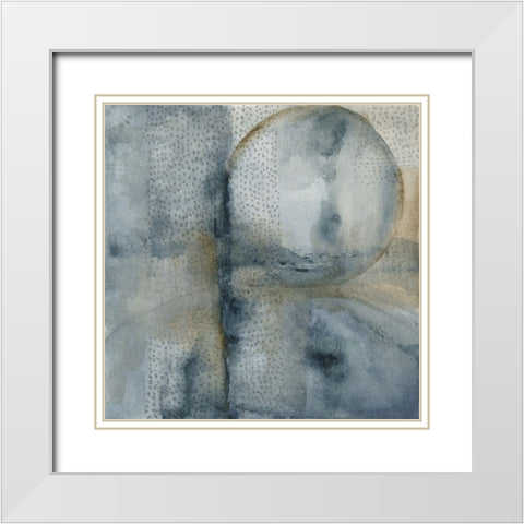 Sphere III White Modern Wood Framed Art Print with Double Matting by Oppenheimer, Michelle