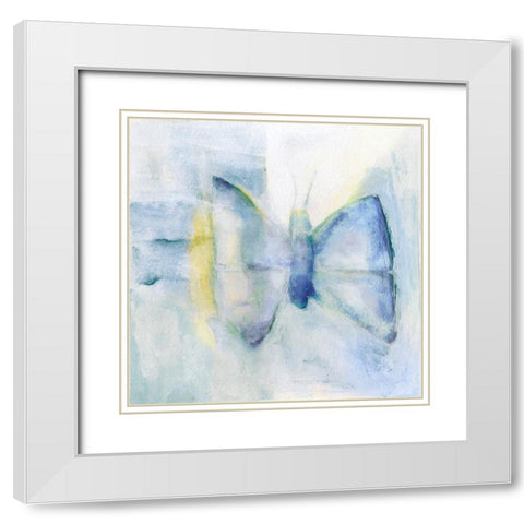 Butterfly VI White Modern Wood Framed Art Print with Double Matting by Oppenheimer, Michelle