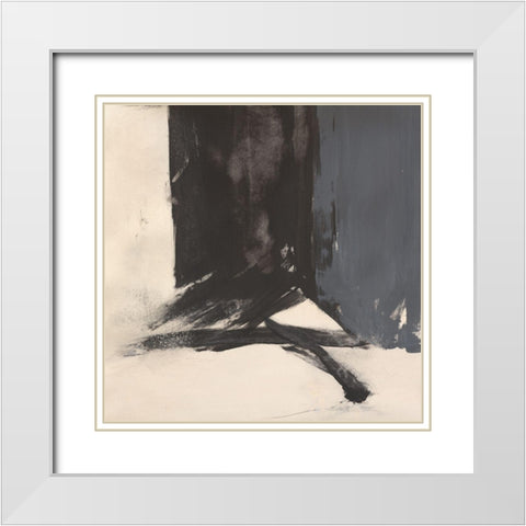 Provocative White Modern Wood Framed Art Print with Double Matting by Oppenheimer, Michelle