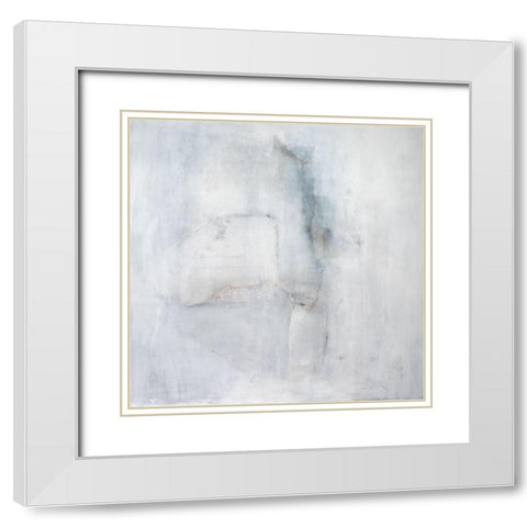 A Glimpse I White Modern Wood Framed Art Print with Double Matting by Oppenheimer, Michelle