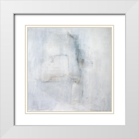 A Glimpse I White Modern Wood Framed Art Print with Double Matting by Oppenheimer, Michelle
