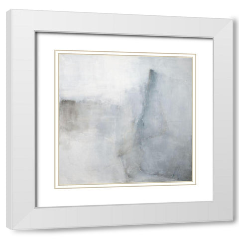 A Glimpse II White Modern Wood Framed Art Print with Double Matting by Oppenheimer, Michelle