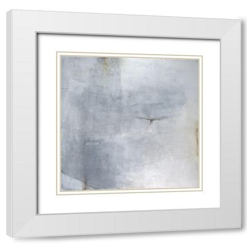 A Glimpse III White Modern Wood Framed Art Print with Double Matting by Oppenheimer, Michelle