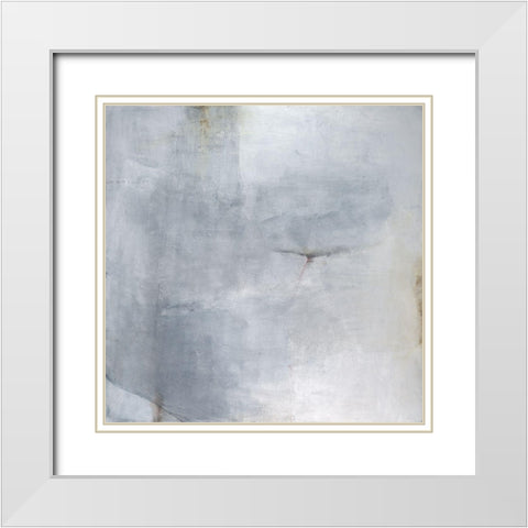 A Glimpse III White Modern Wood Framed Art Print with Double Matting by Oppenheimer, Michelle