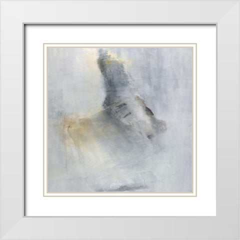 A Glimpse IV White Modern Wood Framed Art Print with Double Matting by Oppenheimer, Michelle