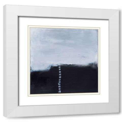 Staircase II White Modern Wood Framed Art Print with Double Matting by Oppenheimer, Michelle