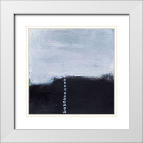 Staircase II White Modern Wood Framed Art Print with Double Matting by Oppenheimer, Michelle