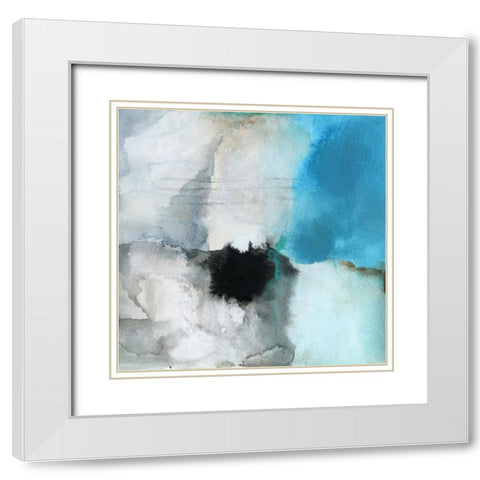 Petals White Modern Wood Framed Art Print with Double Matting by Oppenheimer, Michelle