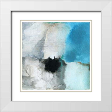 Petals White Modern Wood Framed Art Print with Double Matting by Oppenheimer, Michelle
