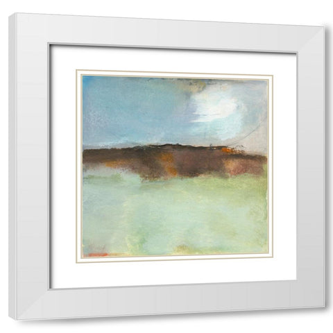 Fluctuation White Modern Wood Framed Art Print with Double Matting by Oppenheimer, Michelle