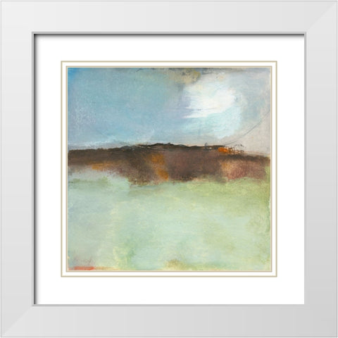 Fluctuation White Modern Wood Framed Art Print with Double Matting by Oppenheimer, Michelle