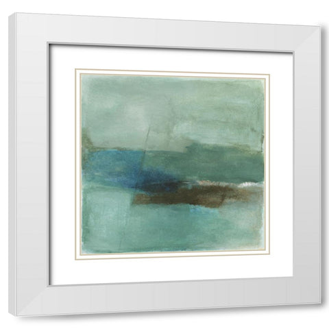 Absence White Modern Wood Framed Art Print with Double Matting by Oppenheimer, Michelle