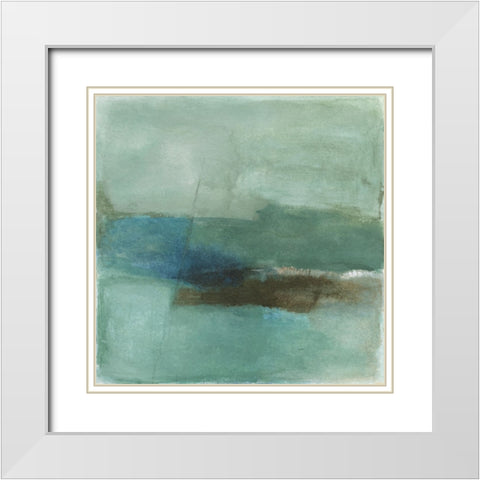 Absence White Modern Wood Framed Art Print with Double Matting by Oppenheimer, Michelle