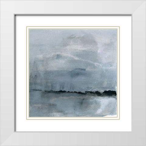 Bonds White Modern Wood Framed Art Print with Double Matting by Oppenheimer, Michelle