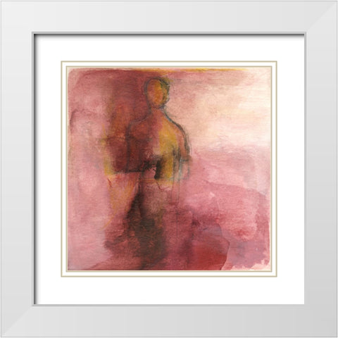 Alone II White Modern Wood Framed Art Print with Double Matting by Oppenheimer, Michelle