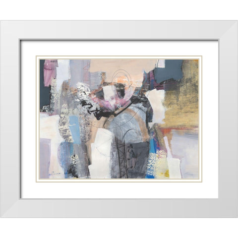 Ã¨ ok White Modern Wood Framed Art Print with Double Matting by Piovan, Maurizio