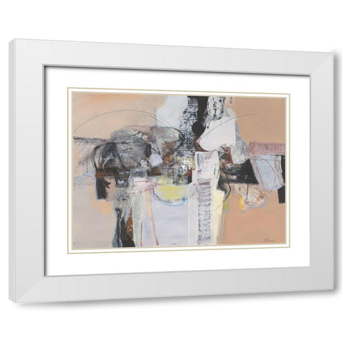 Un Caldo Giorno White Modern Wood Framed Art Print with Double Matting by Piovan, Maurizio
