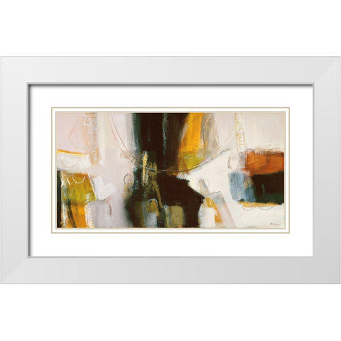 Espressioni White Modern Wood Framed Art Print with Double Matting by Piovan, Maurizio