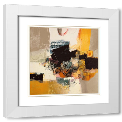 Un ricordo White Modern Wood Framed Art Print with Double Matting by Piovan, Maurizio