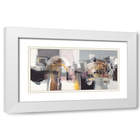 Un passo dopo laltro White Modern Wood Framed Art Print with Double Matting by Piovan, Maurizio