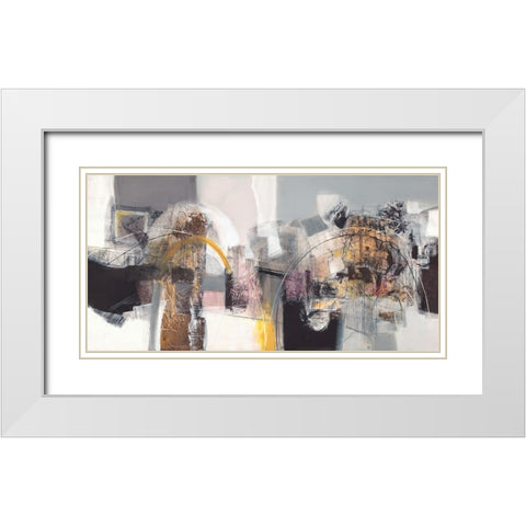 Un passo dopo laltro White Modern Wood Framed Art Print with Double Matting by Piovan, Maurizio