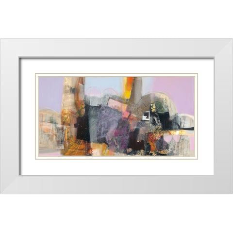 Trasparenze White Modern Wood Framed Art Print with Double Matting by Piovan, Maurizio