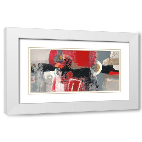 Passione White Modern Wood Framed Art Print with Double Matting by Piovan, Maurizio