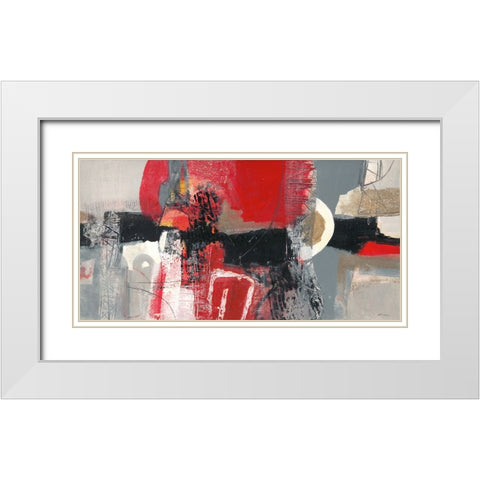 Passione White Modern Wood Framed Art Print with Double Matting by Piovan, Maurizio