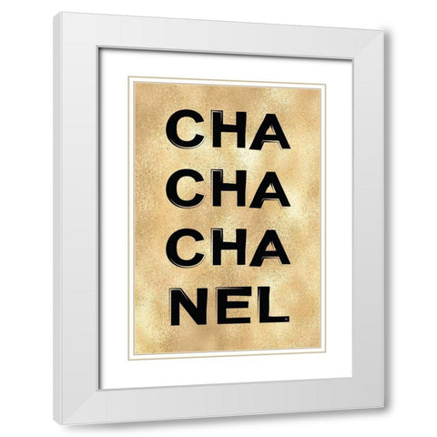 Chachanel White Modern Wood Framed Art Print with Double Matting by Pavlova, Martina