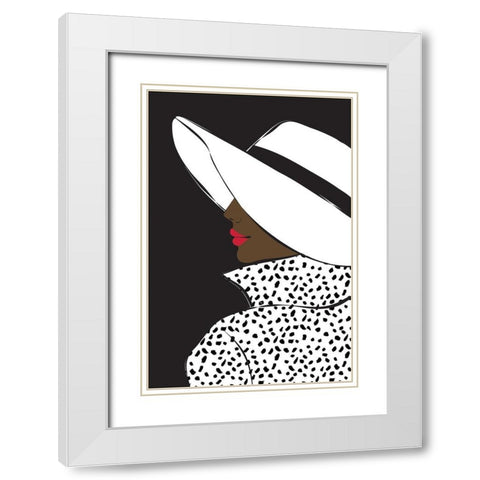 Blair I White Modern Wood Framed Art Print with Double Matting by Pavlova, Martina