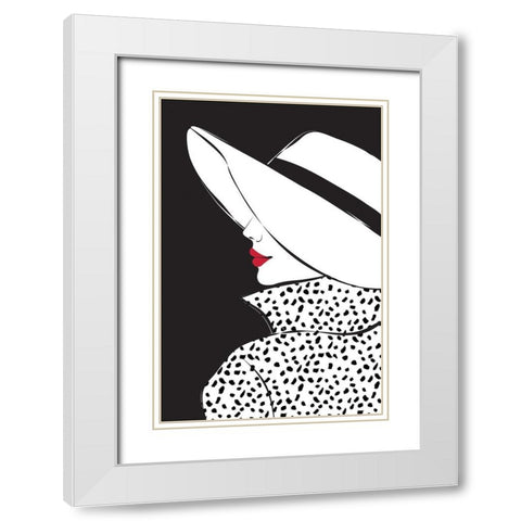 Blair II White Modern Wood Framed Art Print with Double Matting by Pavlova, Martina