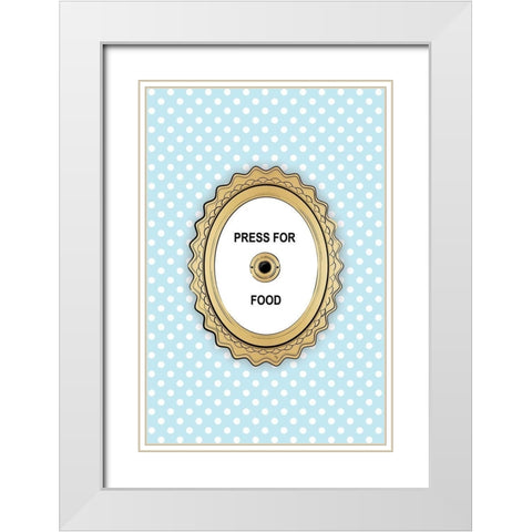 Press 4 Food White Modern Wood Framed Art Print with Double Matting by Pavlova, Martina